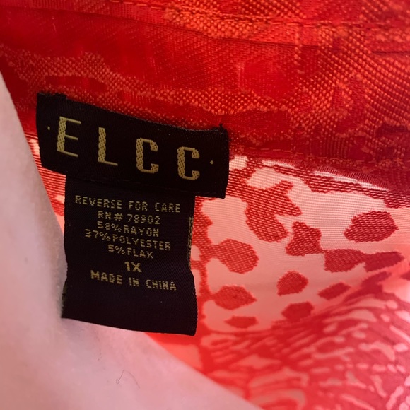 ELCC blouse NWT beautiful blouse & color - Picture 4 of 7